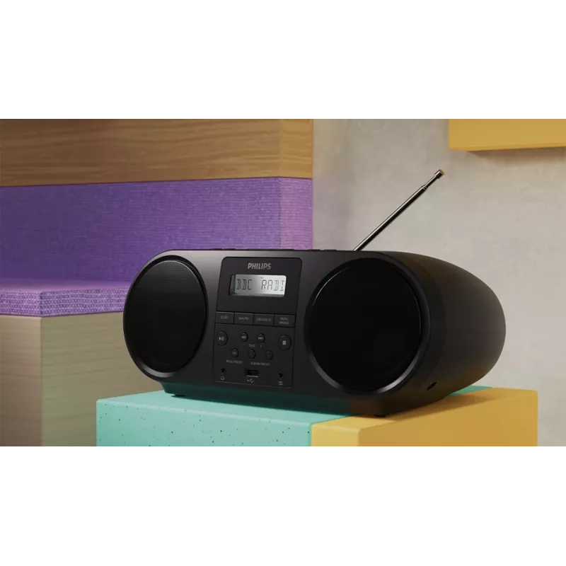 Philips TAZ6000/10 CD-mängija Must Kaasaskantav CD-mängija