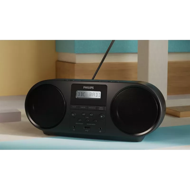 Philips TAZ6000/10 CD-mängija Must Kaasaskantav CD-mängija