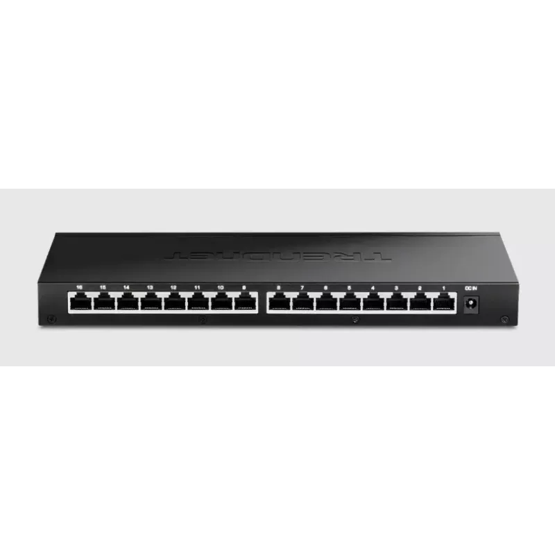 Haldamatu lüliti Trendnet TEG-S3160 16 porti 2.5G Ethernet lauaarvuti must