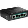Võrgulüliti TRENDnet TI-B541 haldamata 5-pordiline Gigabit Ethernet (10/100/1000) PoE-ga, must