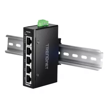 Võrgulüliti TRENDnet TI-ELC50 haldamata 5-pordiline Fast Ethernet (10/100), 9.6–60 V, sein-/DIN-riiulile paigaldus