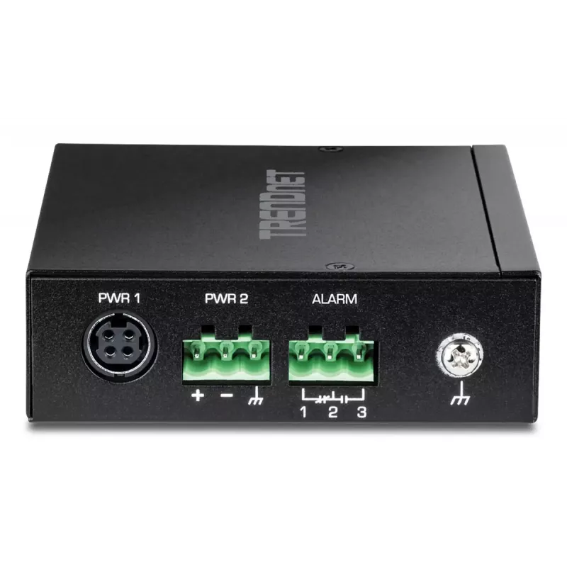 Haldamatu Gigabit Ethernet lüliti TRENDnet TI-G51SC, 4x RJ-45 10/100/1000, 10 Gbit/s läbilaskevõime, 2000 MAC, 9–60 V, seinakinnitus