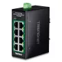 Haldamatu Fast Ethernet PoE-lüliti TRENDnet TI-PELC80 — 8x 10/100 Mbps RJ-45, IEEE 802.3af/at, 48–56 V DC, seinakinnitus