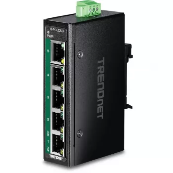 TRENDnet TI-PGLC50 tööstuslik haldamata 5-pordiline Gigabit Ethernet PoE+ lüliti