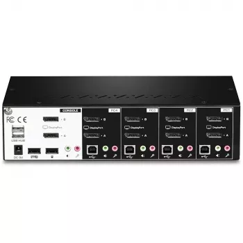 KVM-lüliti Trendnet TK-440DP Must Hõbedane