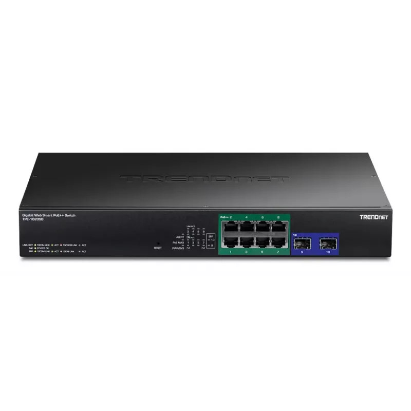 Haldamatu lüliti Trendnet TPE-1020SB 8 porti Gigabit Ethernet PoE 1U