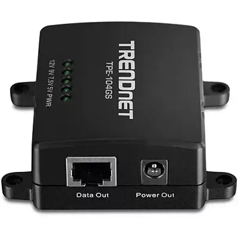Võrgujagur Trendnet TPE-104GS Must Power over Ethernet PoE