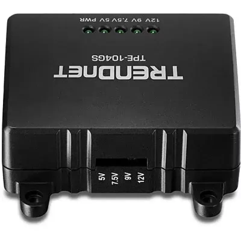 Võrgujagur Trendnet TPE-104GS Must Power over Ethernet PoE