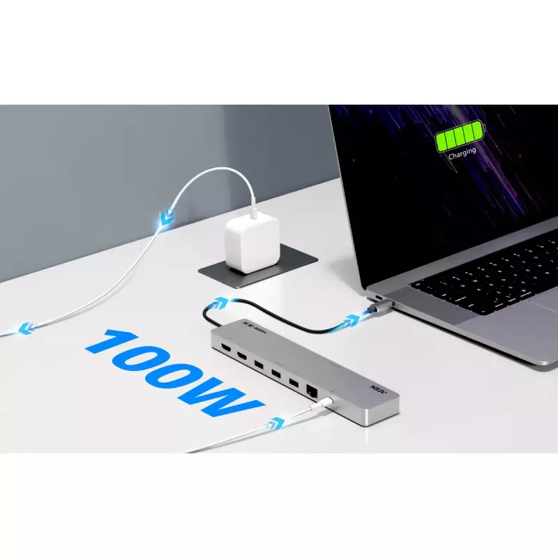 USB-hub ATEN UH3240 Type-C hõbedane 3.5mm HDMI RJ-45 USB 3.2