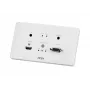 ATEN HDMI & VGA HDBaseT saatja EL-i seinaplaadiga / PoH (4K@100m) (HDBaseT klass A)