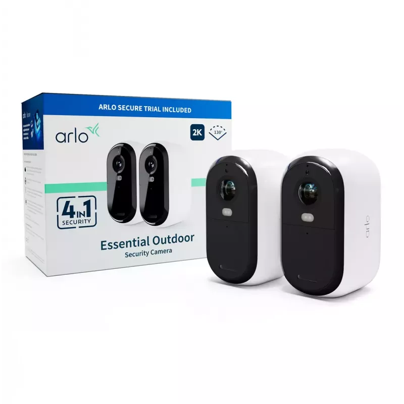IP turvakaamera Arlo Essential 2K 2560 x 1440 juhtmevaba sise- ja välistingimustesse