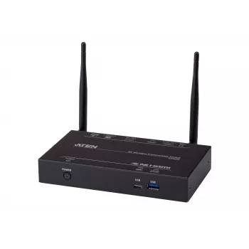 ATEN 4K juhtmevaba esitluslüliti lauaarvutile, must, HDMI, VGA, Wi-Fi 5