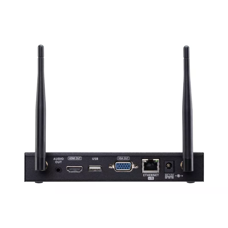 ATEN 4K juhtmevaba esitluslüliti lauaarvutile, must, HDMI, VGA, Wi-Fi 5