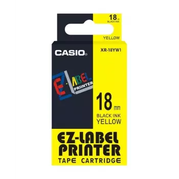 Märgistuslint Casio XR-18YW1 Must kollasel