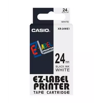 Silditeip Casio XR-24WE1 Must valgel