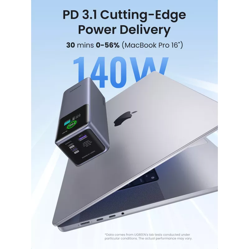 Ugreen 25000mAh 200W kiirlaadimise akupank hall