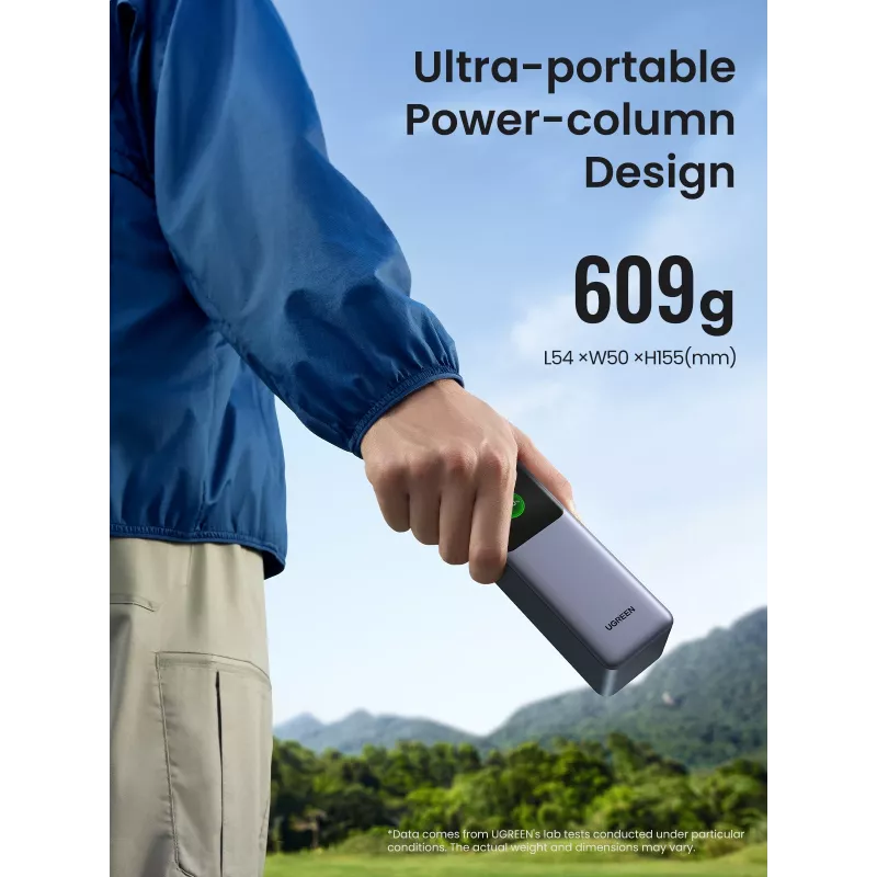 Ugreen 25000mAh 200W kiirlaadimise akupank hall