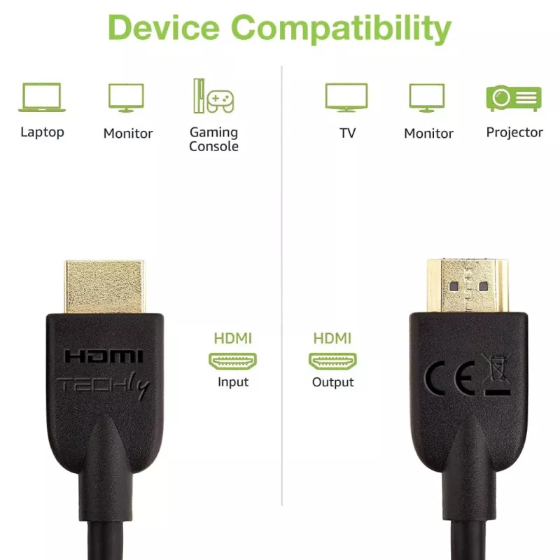 Techly ICOC HDMI2-4-050T HDMI-kaabel 5 m HDMI tüüp A (Standard) Must