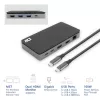 ACT USB-C 4K MST dokkimisjaam 2 HDMI monitorile, Ethernet, USB-C, 3x USB-A, PD läbivoolu ja 1-meetrine eemaldatav ühenduskaabel