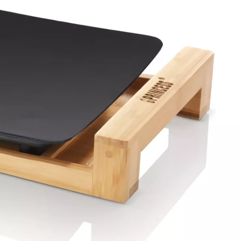 Laudagrill Princess 103026 Table Chef Pure Black alumiiniumist bambusest must 220W