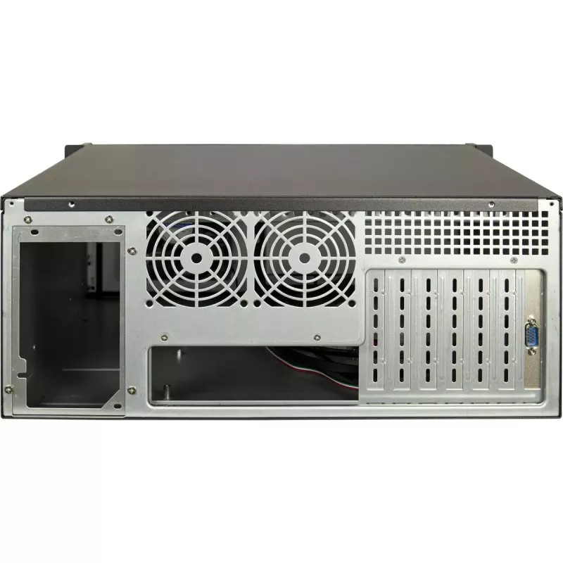 Serveri püstikkorpus Inter-Tech 4U-4460 TFT must 1x 120 mm ventilaator 5.25-tolline HDD