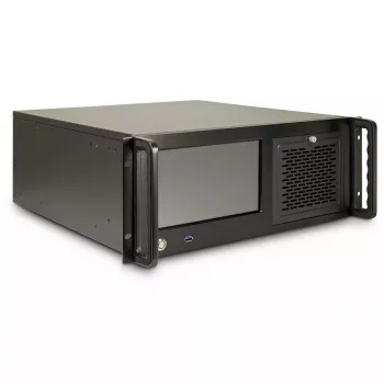Serveri püstikkorpus Inter-Tech 4U-4460 TFT must 1x 120 mm ventilaator 5.25-tolline HDD
