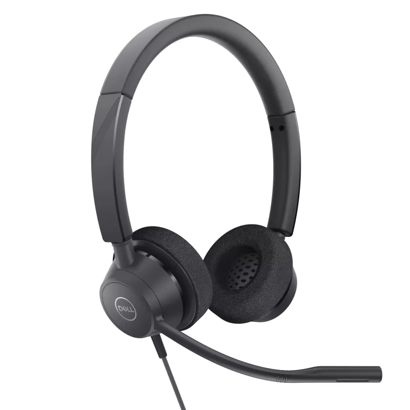 DELL Pro Stereo Peakomplekt - WH3022, juhtmega, kontor/kõnekeskus, 96 g, peakomplekt, must