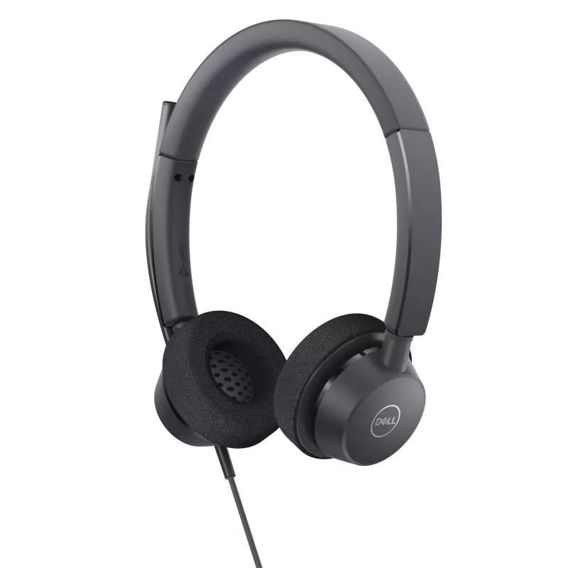 DELL Pro Stereo Peakomplekt - WH3022, juhtmega, kontor/kõnekeskus, 96 g, peakomplekt, must