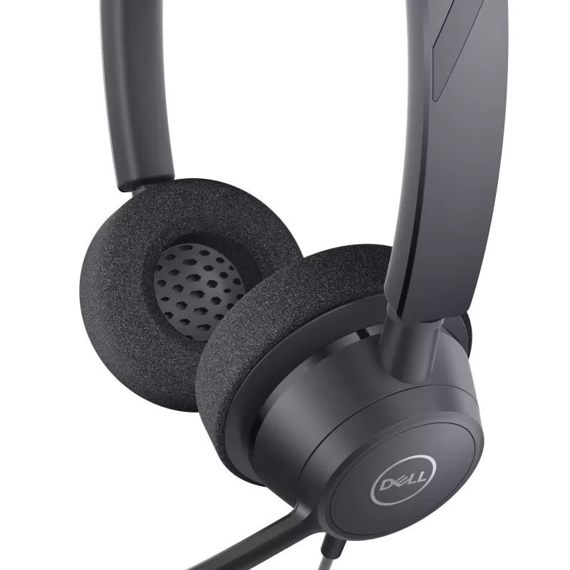 DELL Pro Stereo Peakomplekt - WH3022, juhtmega, kontor/kõnekeskus, 96 g, peakomplekt, must