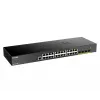 D-Link 24-port Gigabit Smart Managed Switch 4x 10G SFP+, Hallatav, L3, Gigabit Ethernet (10/100/1000), Täisdupleks, Riiulipaigaldus