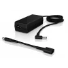 HP 65W nutikas vahelduvvooluadapter toiteadapter Siseruumides Must