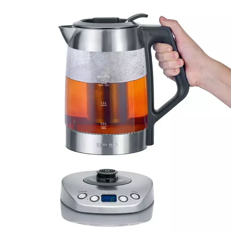 Elektriveekeetja Severin 1,7 L 3000 W Must Roostevaba teras
