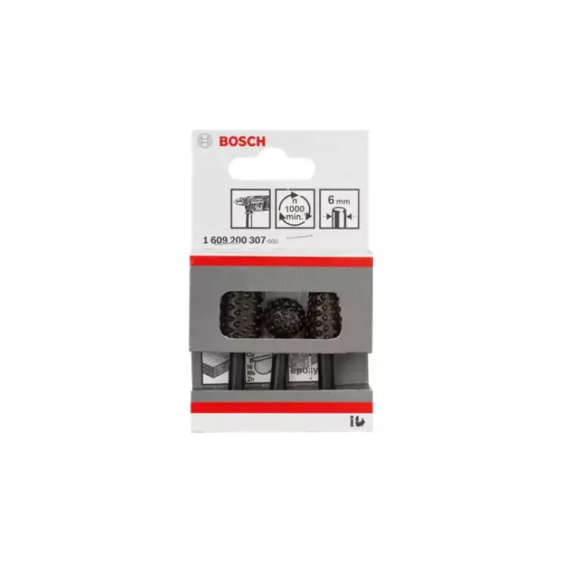 Bitikomplekt Bosch Freehand Router Bit Sets 3-osaline tööpikkus 6,5 cm varre läbimõõt 6 mm
