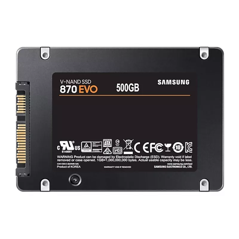 Samsung 870 EVO 500 GB 2.5-tolline Serial ATA III V-NAND MLC