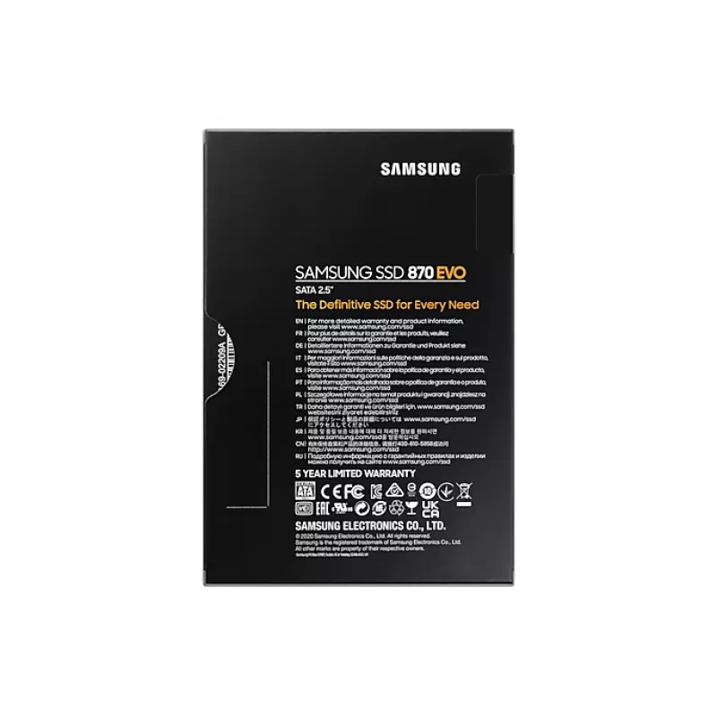 Samsung 870 EVO 500 GB 2.5-tolline Serial ATA III V-NAND MLC