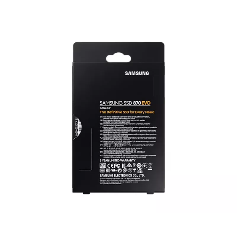 Samsung 870 EVO 500 GB 2.5-tolline Serial ATA III V-NAND MLC