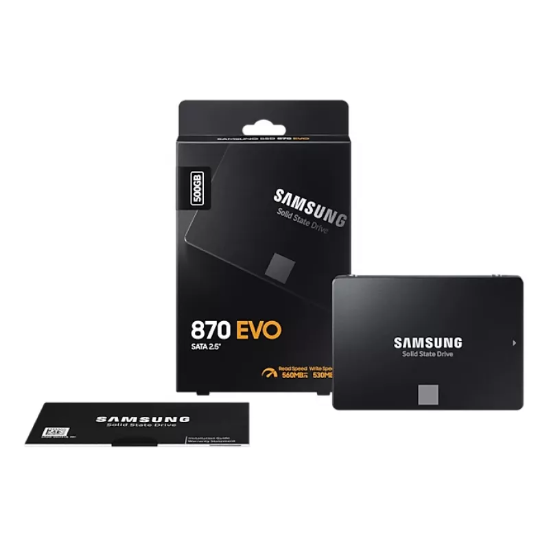 Samsung 870 EVO 500 GB 2.5-tolline Serial ATA III V-NAND MLC