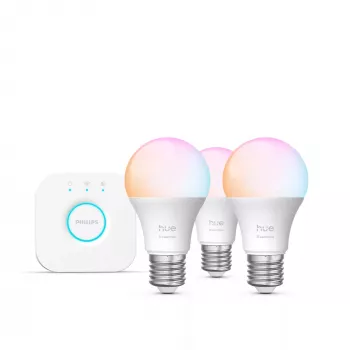 Nutivalgustuse komplekt Philips Hue White and colour ambience Essential — 3× E27 nutipirni, 806 lm, 8 W, Bluetooth/Zigbee