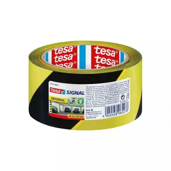 Tõkkelint TESA 58133 Must Kollane 66m
