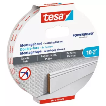 Kinnitusteip TESA 77743-00000-00 5 m Valge 19 mm