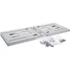 Seinale paigaldatav riiul InLine 19 tolli 4U 24-40cm sügavusega hall