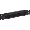 InLine 10-tolline harjaga kaablisisestusplaat, 1U, RAL 9005 must