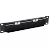 InLine 10-tolline harjaga kaablisisestusplaat, 1U, RAL 9005 must