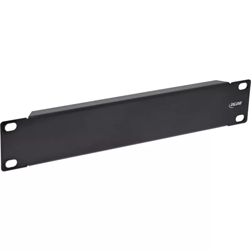 InLine 10-tolline pimepaneel, 1U, RAL 9005 must