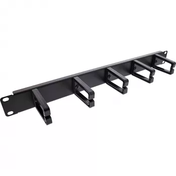 Kaablihalduspaneel InLine 19110O 19 tolli must metall 5 kronsteiniga