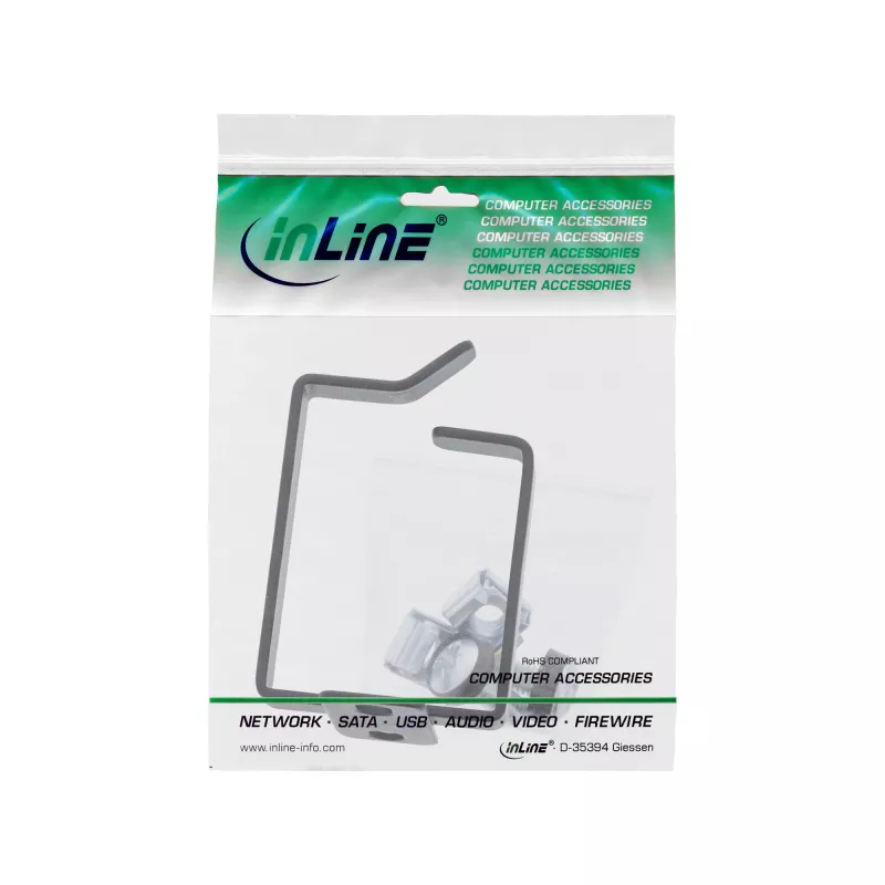 Kaabliklamber InLine 19110Q metallist 40x50mm must