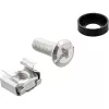 InLine 19-tolline kaablihalduspaneel, 9 plastklambrit, eemaldatavad, RAL9005 must
