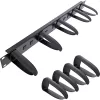 InLine 19-tolline kaablihalduspaneel, 9 plastklambrit, eemaldatavad, RAL9005 must