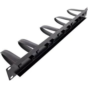 InLine 19-tolline kaablihalduspaneel, 5 eemaldatavat plastklambrit, RAL 9005 must