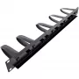 InLine 19-tolline kaablihalduspaneel, 5 eemaldatavat plastklambrit, RAL 9005 must